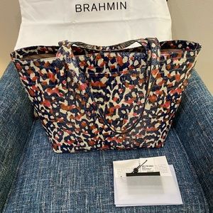 RARE 💎 Brahmin Brooke Wildcat leopard print Tote - NO CLUTCH - TOTE ONLY